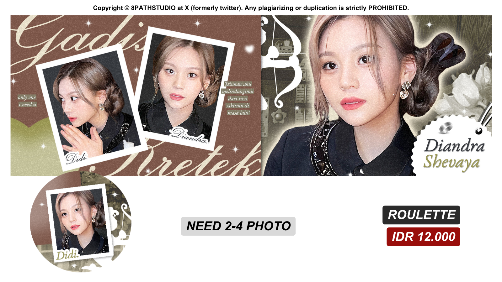 Bright, casual, warm photo-collage, valentine vibes.